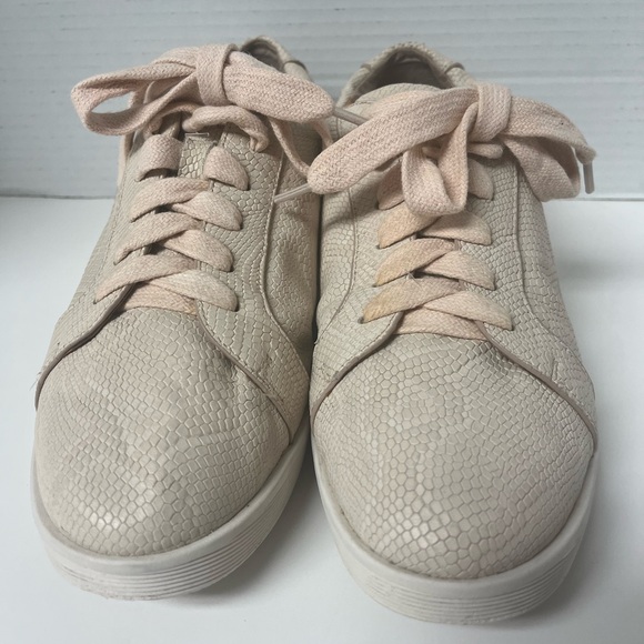 Kenneth Cole Gentle Souls Snakeskin Sneakers Parc Rose Pink Casual Streetwear 8M - Picture 2 of 4